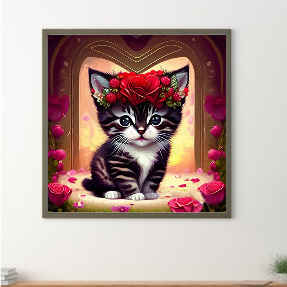 The Cat - Full Round Drill Diamond Painting 30*30CM