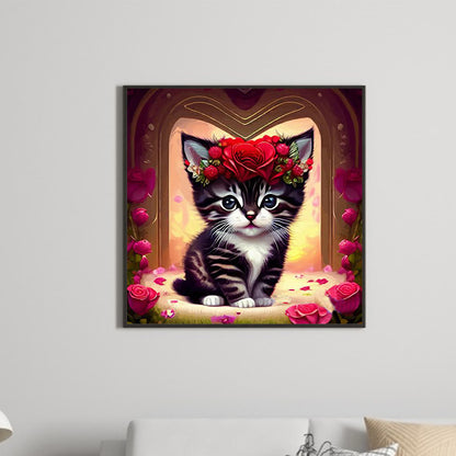 The Cat - Full Round Drill Diamond Painting 30*30CM