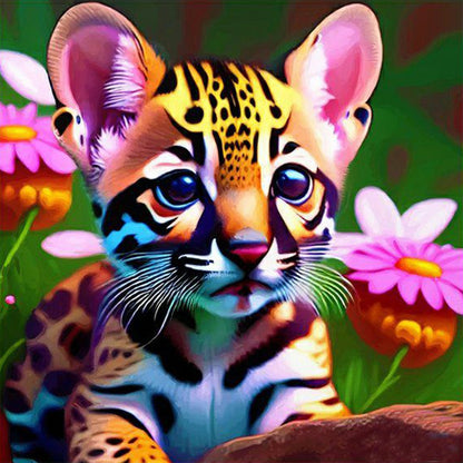 Tiger - Full Round Drill Diamond Painting 30*30CM