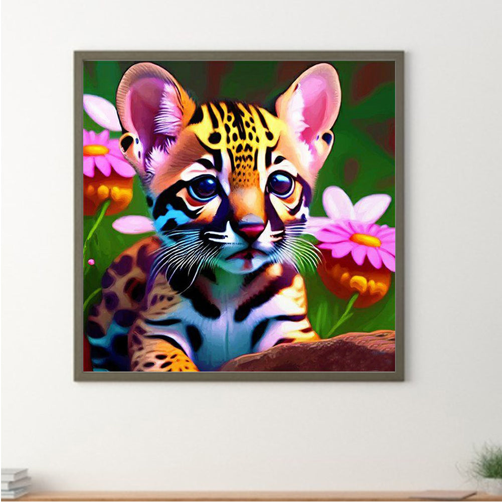 Tiger - Full Round Drill Diamond Painting 30*30CM