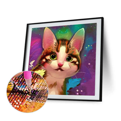 The Cat - Full Round Drill Diamond Painting 30*30CM