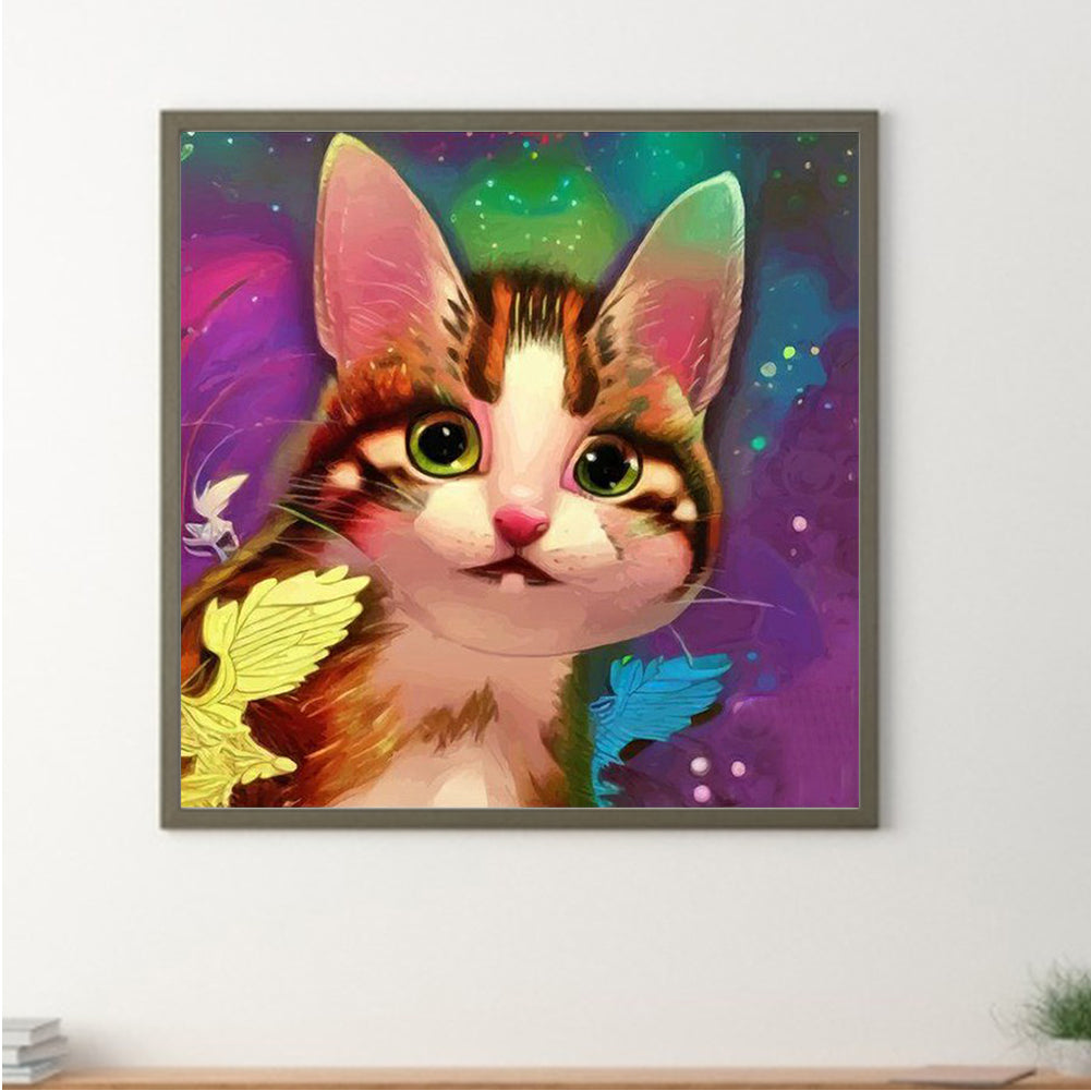 The Cat - Full Round Drill Diamond Painting 30*30CM