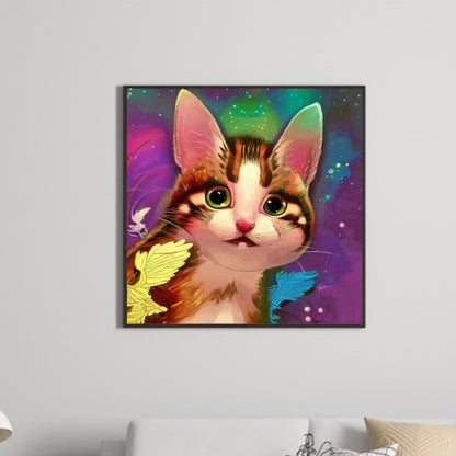 The Cat - Full Round Drill Diamond Painting 30*30CM