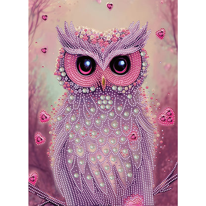 Personality Owl - Special Shaped Drill Diamond Painting 30*40CM
