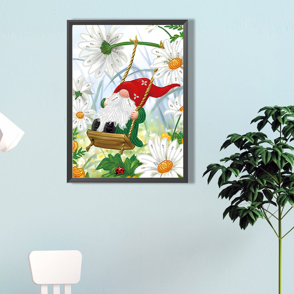 Gnomes In The Garden - Special Shaped Drill Diamond Painting 30*40CM