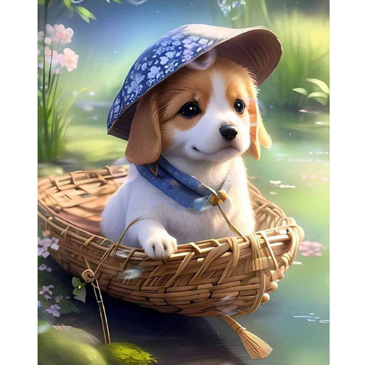 Animals On Board - Puppies - Full Square Drill Diamond Painting 30*40CM