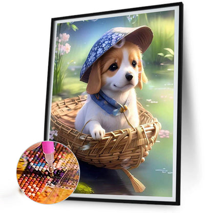 Animals On Board - Puppies - Full Square Drill Diamond Painting 30*40CM