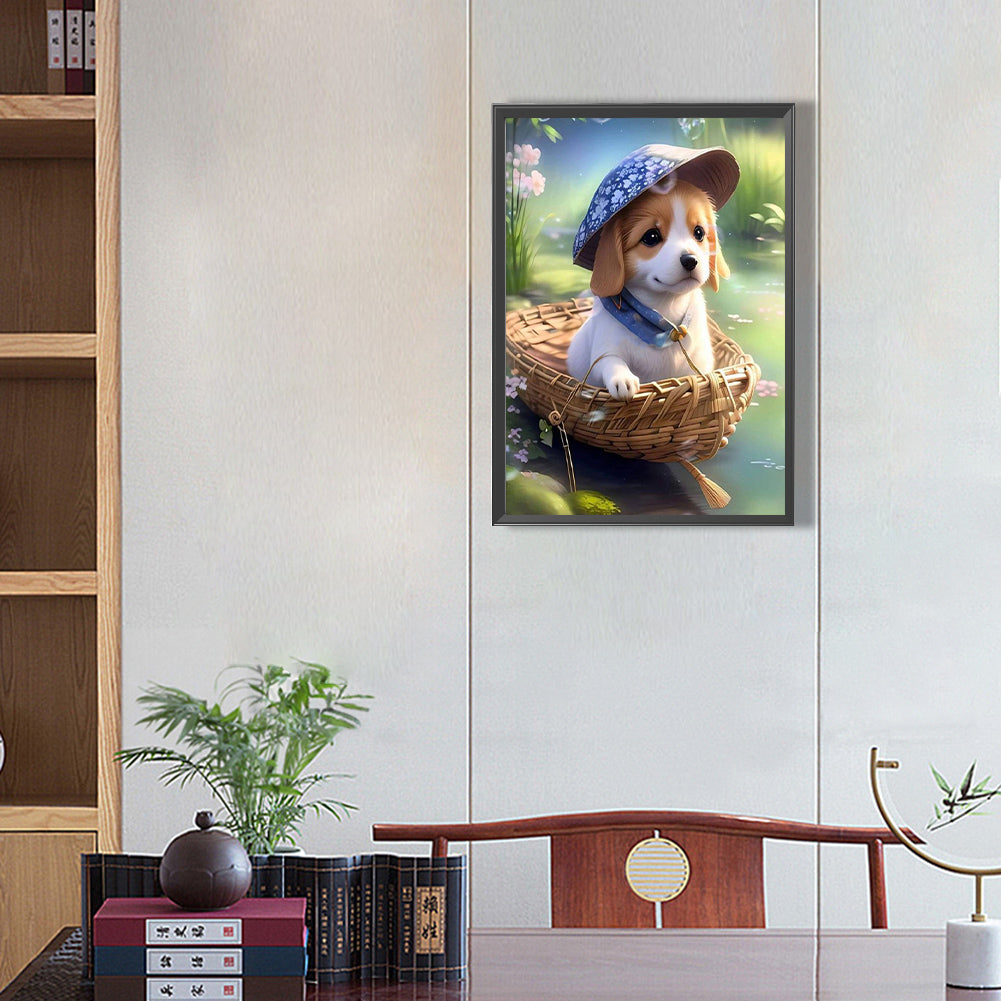 Animals On Board - Puppies - Full Square Drill Diamond Painting 30*40CM