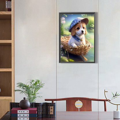 Animals On Board - Puppies - Full Square Drill Diamond Painting 30*40CM