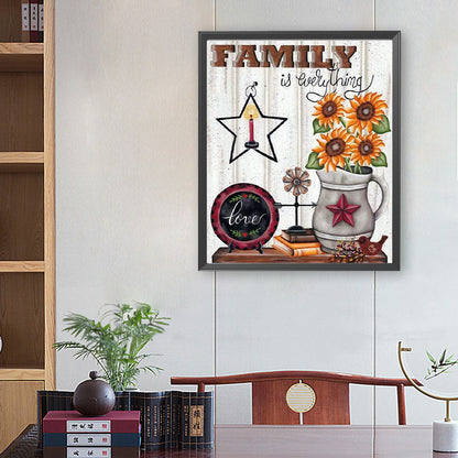 Family - Full Square Drill Diamond Painting 50*60CM