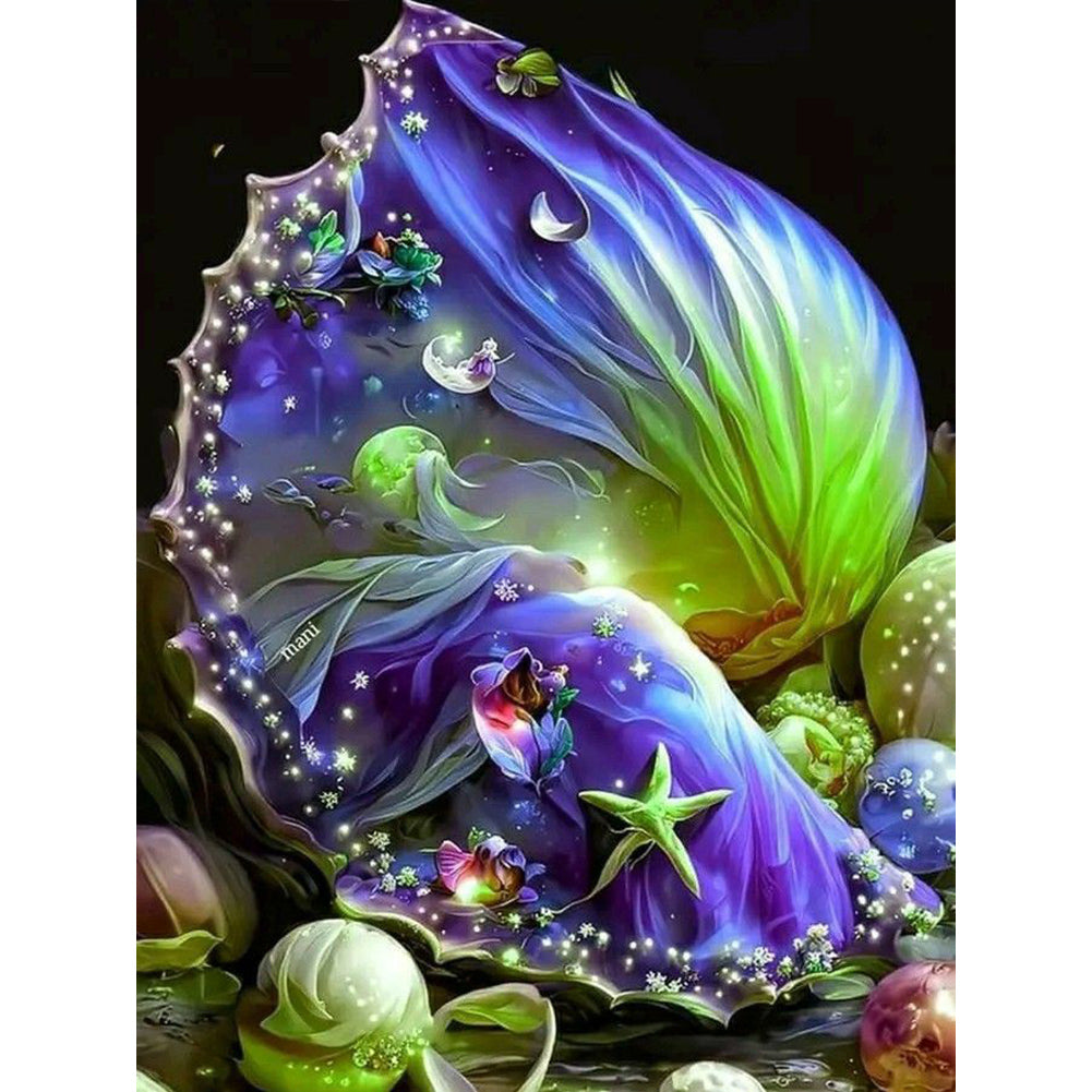 Shell Stamen - Full Round Drill Diamond Painting 30*40CM