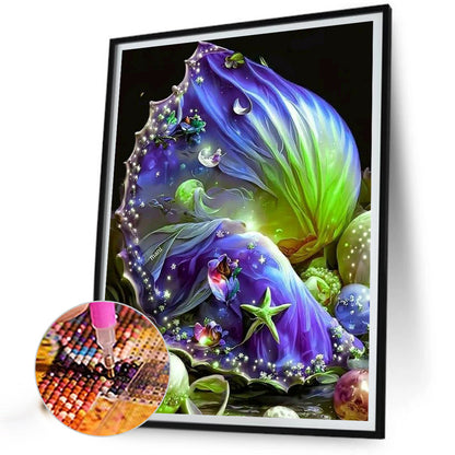 Shell Stamen - Full Round Drill Diamond Painting 30*40CM