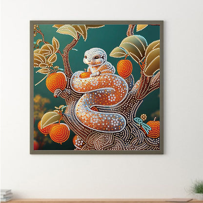 Little Decorative Snake - Full Round Drill Diamond Painting 30*30CM