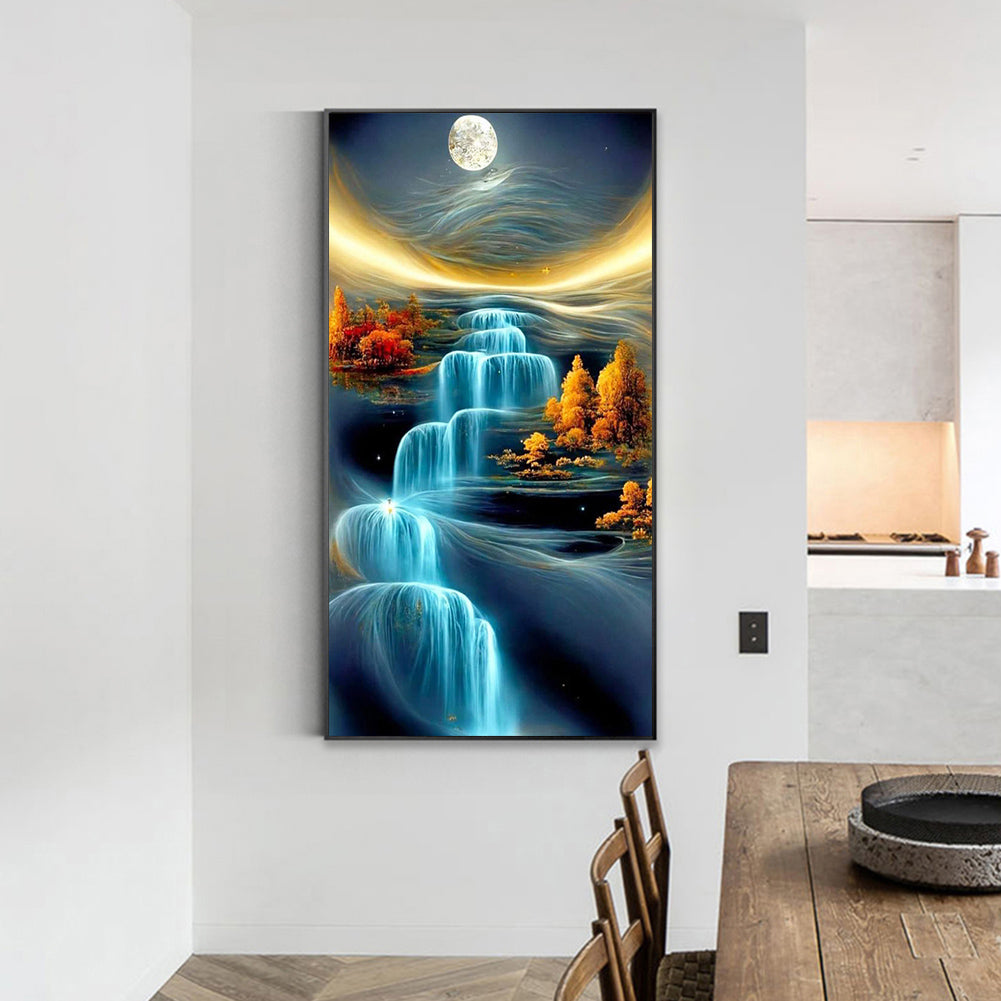 Blue River - Full Square Drill Diamond Painting 40*70CM