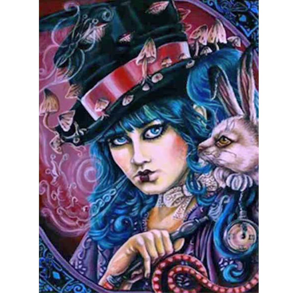 Colorful Woman - Full Round Drill Diamond Painting 30*40CM