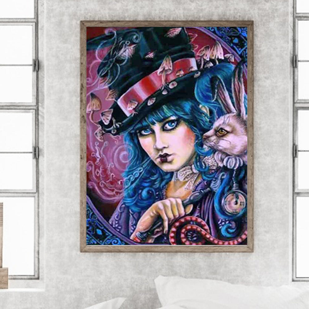 Colorful Woman - Full Round Drill Diamond Painting 30*40CM