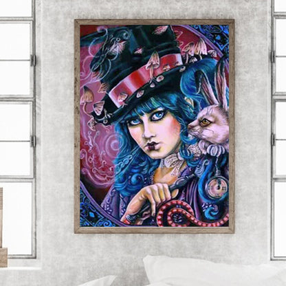 Colorful Woman - Full Round Drill Diamond Painting 30*40CM