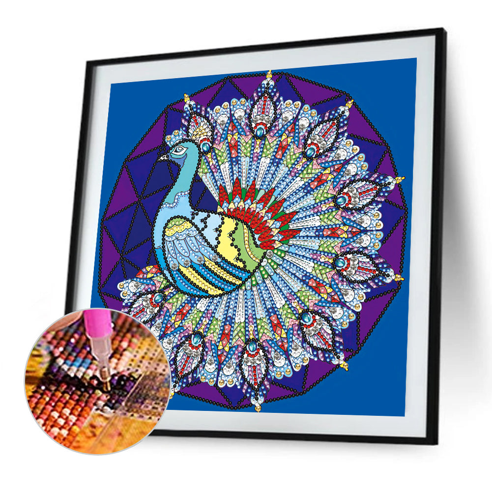 Peacock - Special Shaped Drill Diamond Painting 30*30CM