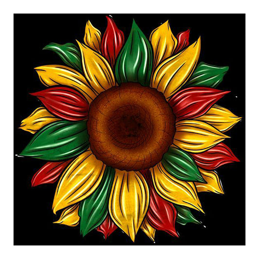 Artistic Sunflower - Full Round Drill Diamond Painting 30*30CM