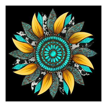 Artistic Sunflower - Full Round Drill Diamond Painting 30*30CM