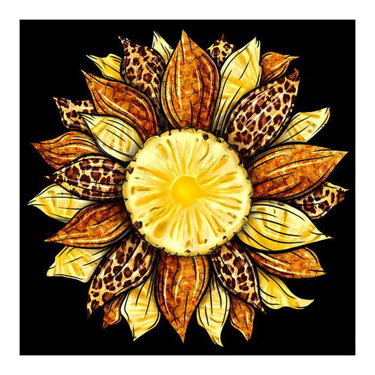 Artistic Sunflower - Full Round Drill Diamond Painting 30*30CM