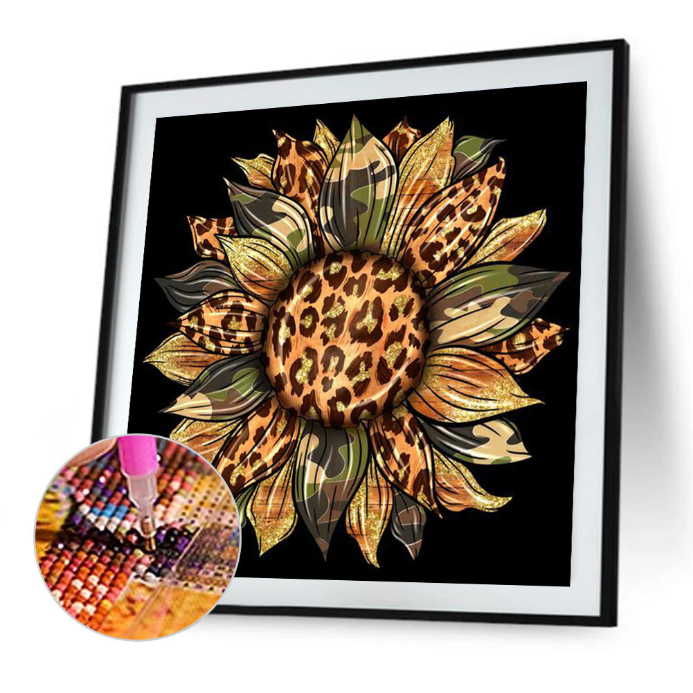 Artistic Sunflower - Full Round Drill Diamond Painting 30*30CM