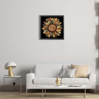 Artistic Sunflower - Full Round Drill Diamond Painting 30*30CM