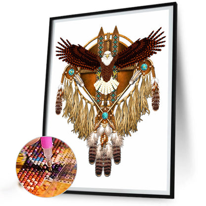 Native American Dreamcatcher - Full Round Drill Diamond Painting 30*40CM