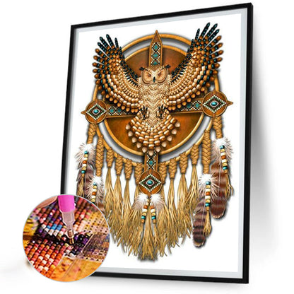 Native American Dreamcatcher - Full Round Drill Diamond Painting 30*40CM