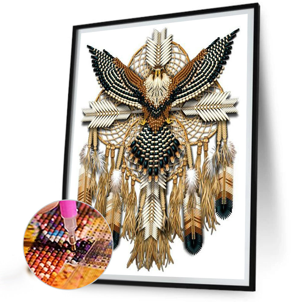 Native American Dreamcatcher - Full Round Drill Diamond Painting 30*40CM