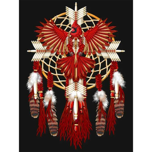 Native American Dreamcatcher - Full Round Drill Diamond Painting 30*40CM