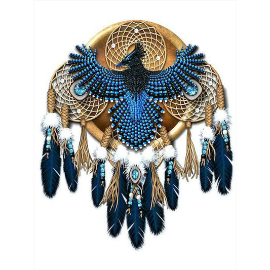 Native American Dreamcatcher - Full Round Drill Diamond Painting 30*40CM