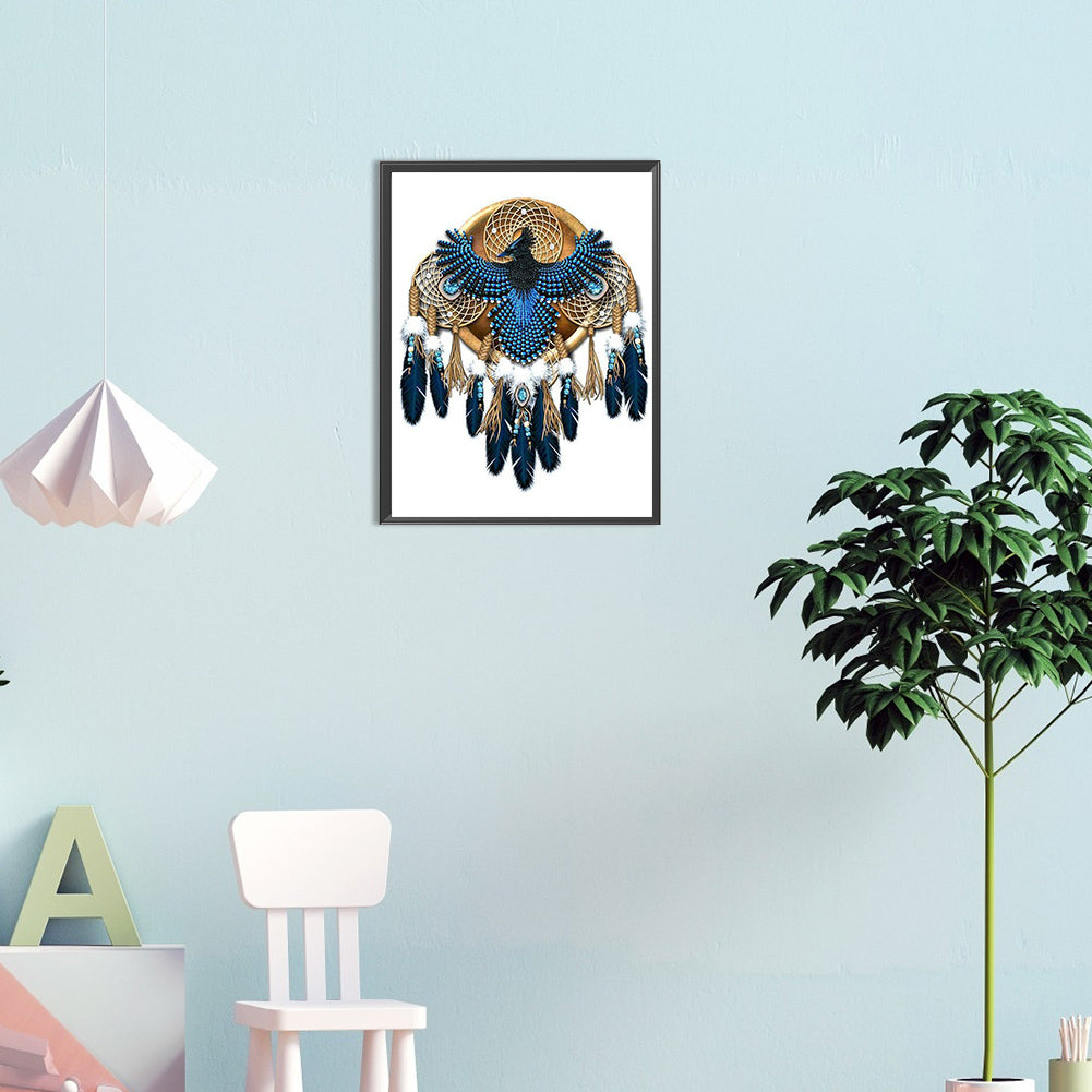 Native American Dreamcatcher - Full Round Drill Diamond Painting 30*40CM