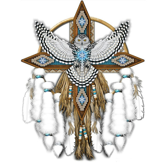 Native American Dreamcatcher - Full Round Drill Diamond Painting 30*40CM