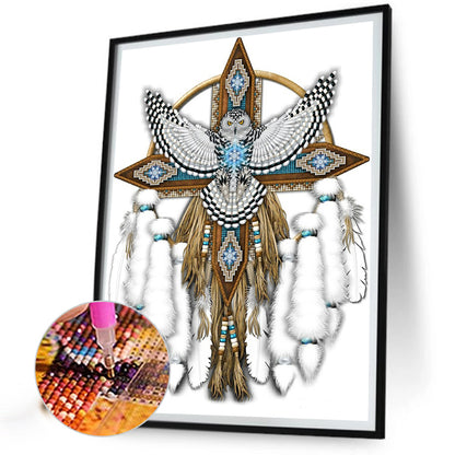 Native American Dreamcatcher - Full Round Drill Diamond Painting 30*40CM