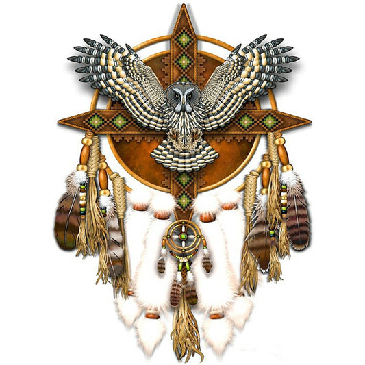 Native American Dreamcatcher - Full Round Drill Diamond Painting 30*40CM