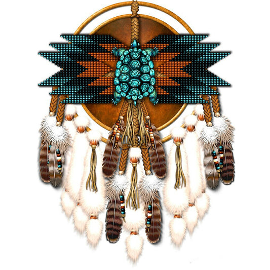 Native American Dreamcatcher - Full Round Drill Diamond Painting 30*40CM