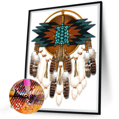 Native American Dreamcatcher - Full Round Drill Diamond Painting 30*40CM