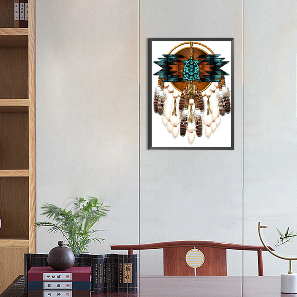 Native American Dreamcatcher - Full Round Drill Diamond Painting 30*40CM