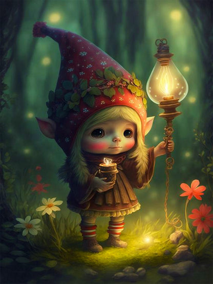 Forest Elf Girl - Full Round Drill Diamond Painting 30*40CM