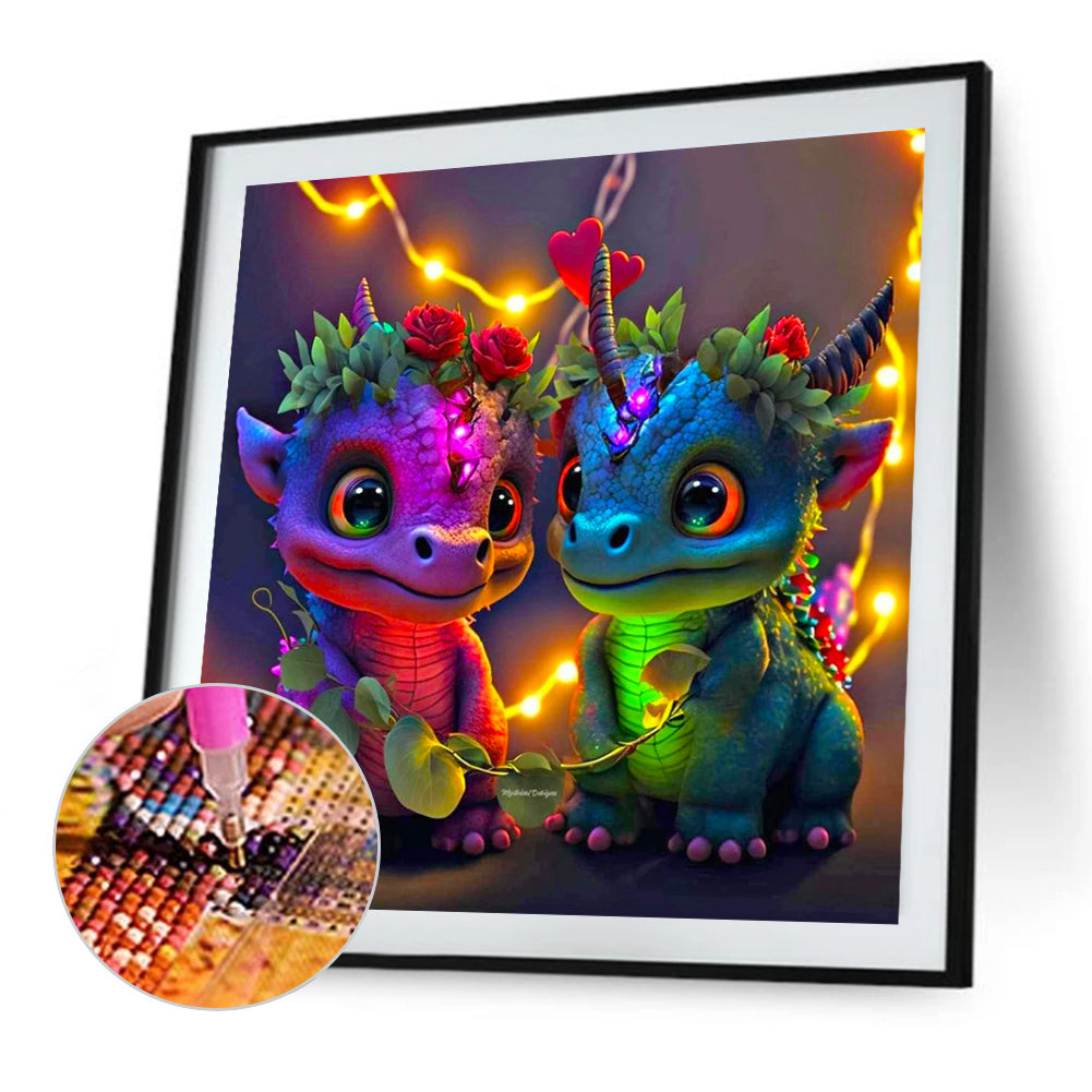 Colorful Pterosaur - Full Square Drill Diamond Painting 50*50CM