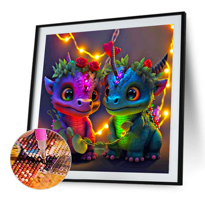 Colorful Pterosaur - Full Square Drill Diamond Painting 50*50CM