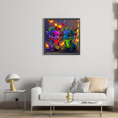 Colorful Pterosaur - Full Square Drill Diamond Painting 50*50CM