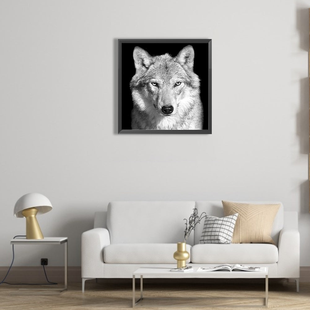 White Wolf - Full Round Drill Diamond Painting 45*45CM