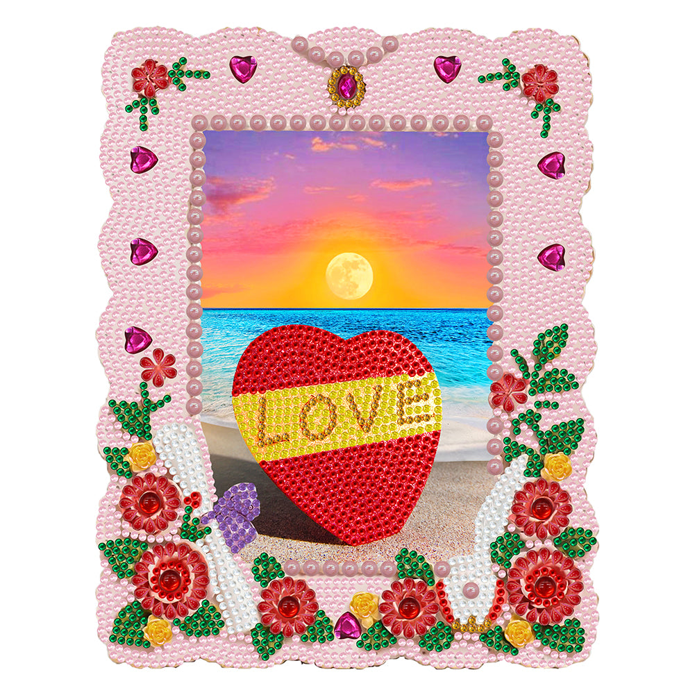 DIY Crystal Rhinestone Diamond Painting 5D Sunset Love Resin Crafts for Kids