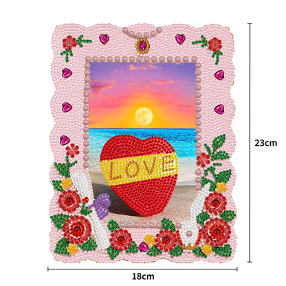 DIY Crystal Rhinestone Diamond Painting 5D Sunset Love Resin Crafts for Kids