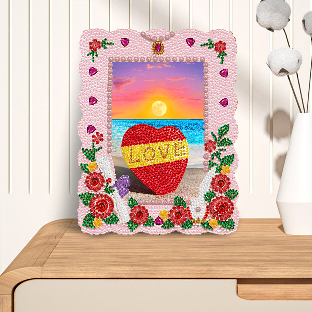 DIY Crystal Rhinestone Diamond Painting 5D Sunset Love Resin Crafts for Kids