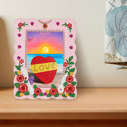 DIY Crystal Rhinestone Diamond Painting 5D Sunset Love Resin Crafts for Kids