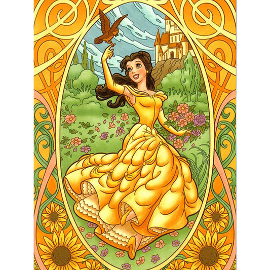 Disney Princess Belle - Full Square Drill Diamond Painting 50*60CM