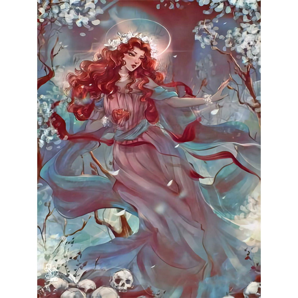 Comprehend The Goddess Of Flying Apsaras - Full Round Drill Diamond Painting 30*40CM